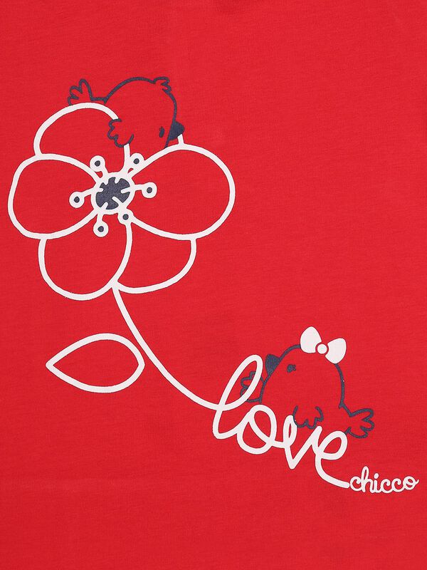 Red Graphic Printed T-Shirt image number 2